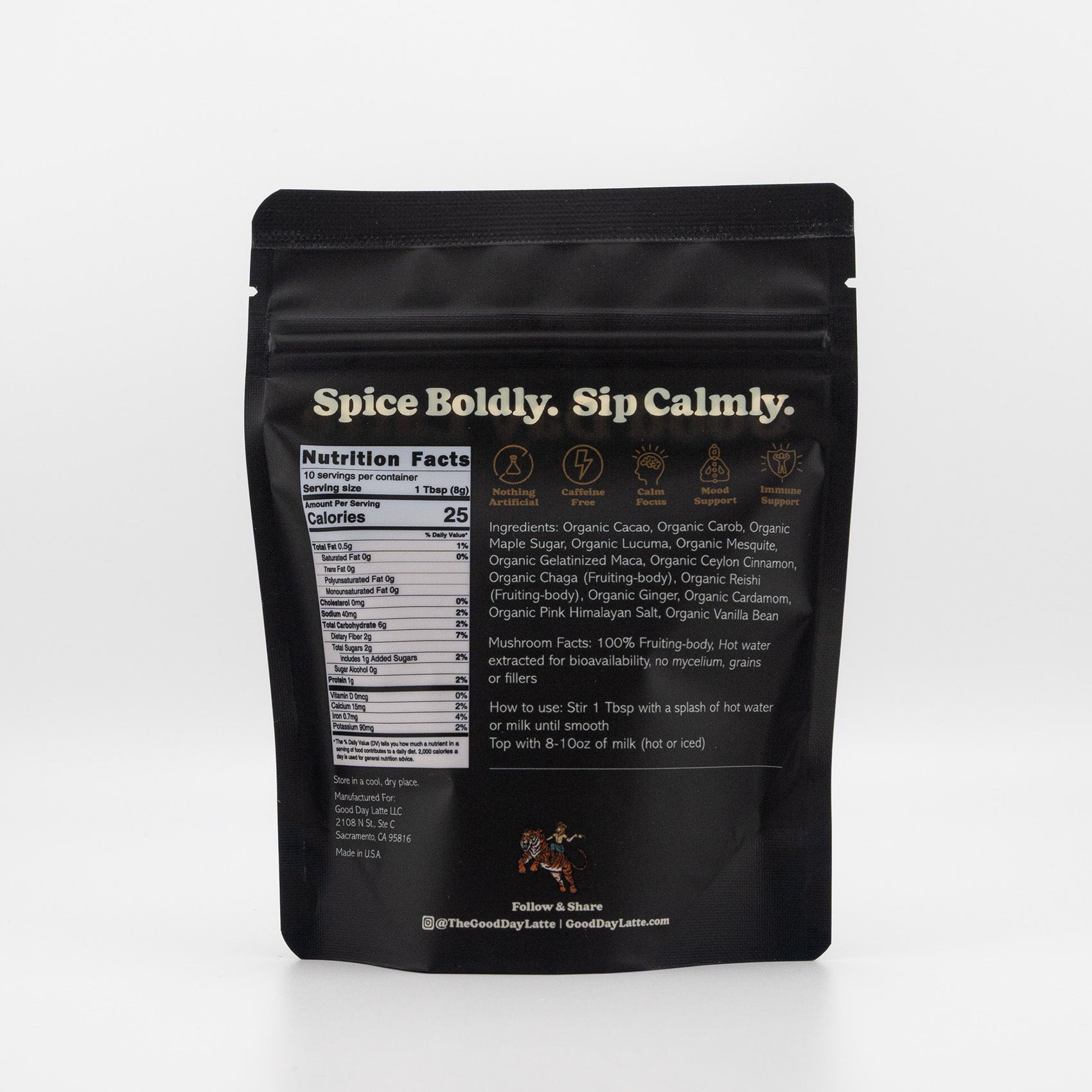 Good Day Latte - Functional Cacao Latte Mix