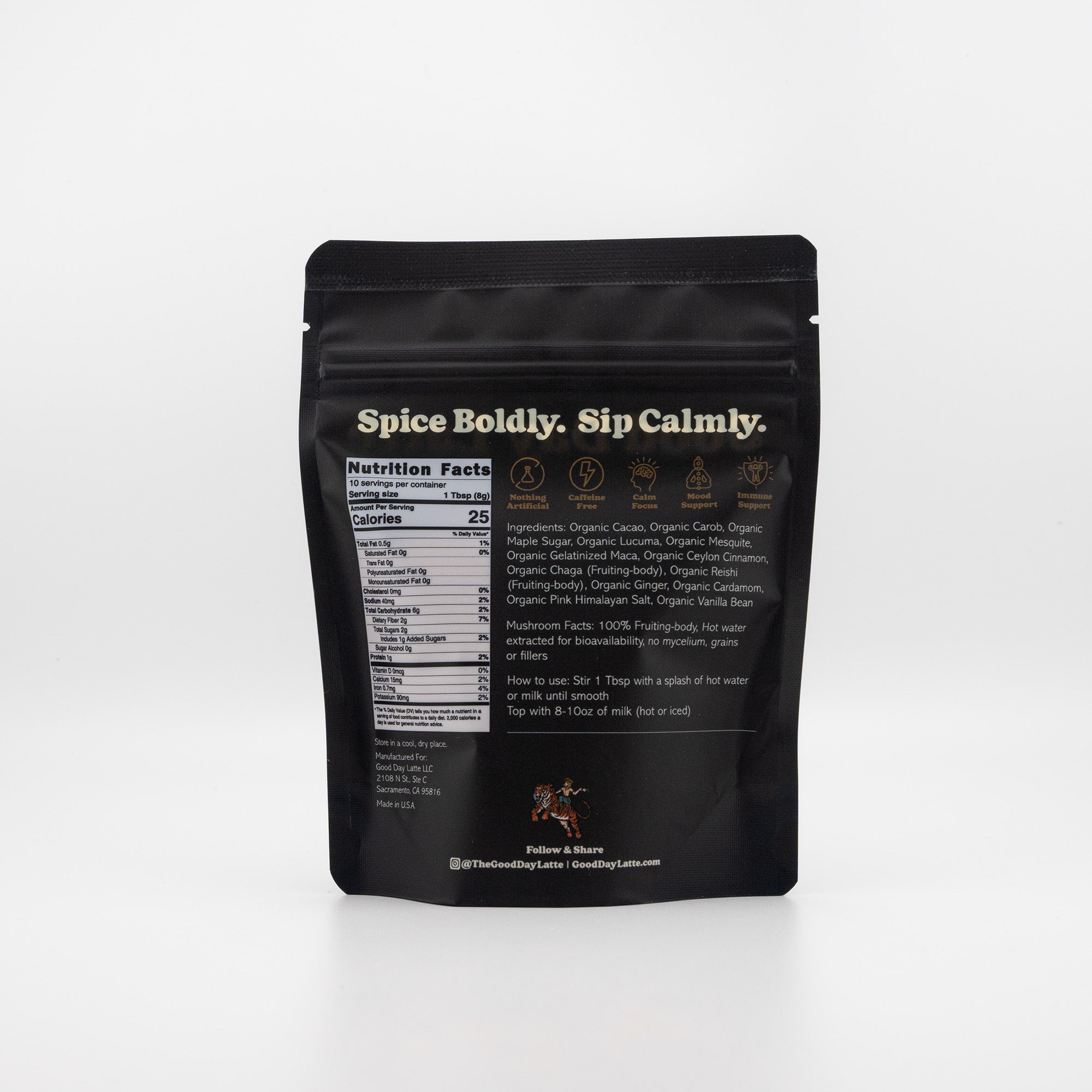 Good Day Latte - Functional Cacao Latte Mix