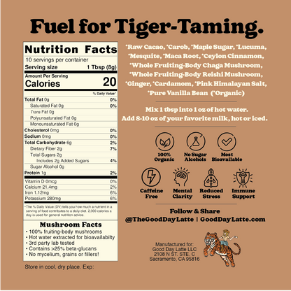 Good Day Latte - Functional Cacao Latte Mix