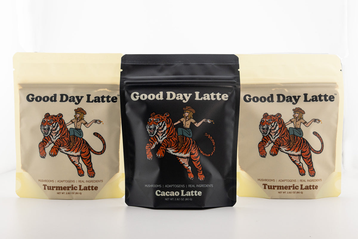Good Day 3-Pack: 2 Turmeric, 1 Cacao